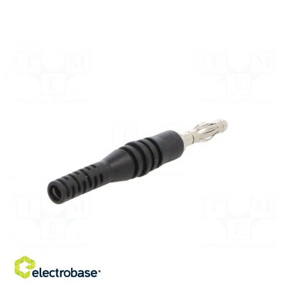 Plug | 4mm banana | 32A | 30VAC | 60VDC | black | non-insulated | 2.5mm2 image 6