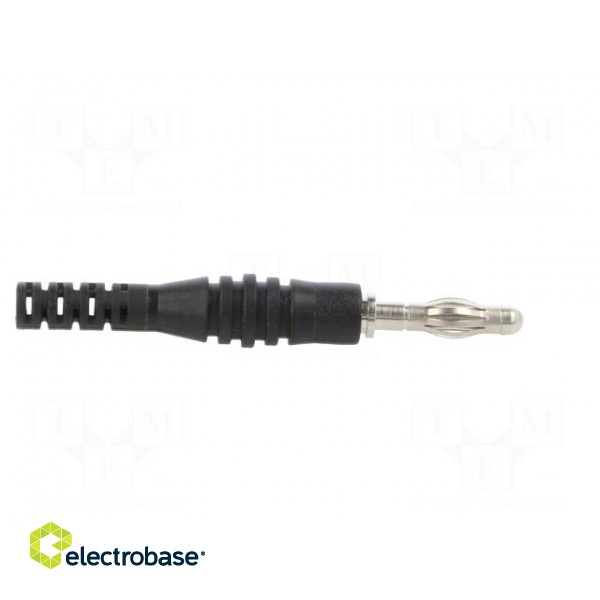 Plug | 4mm banana | 32A | 30VAC | 60VDC | black | non-insulated | 2.5mm2 image 7