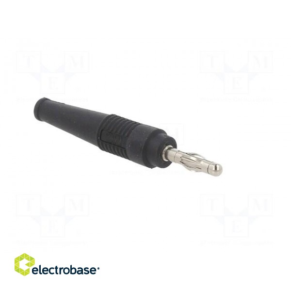 Plug | 4mm banana | 32A | 30VAC | 60VDC | black | non-insulated | 2.5mm2 image 8