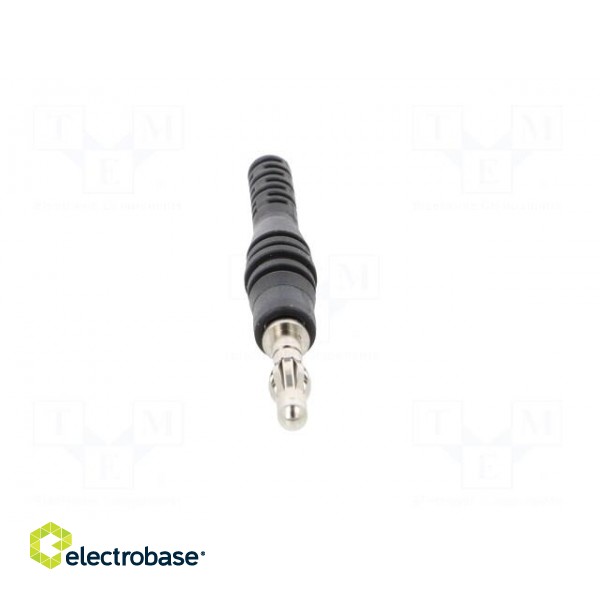 Plug | 4mm banana | 32A | 30VAC | 60VDC | black | non-insulated | 2.5mm2 image 9