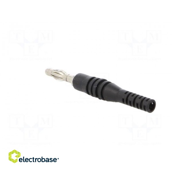 Plug | 4mm banana | 32A | 30VAC | 60VDC | black | non-insulated | 2.5mm2 image 4