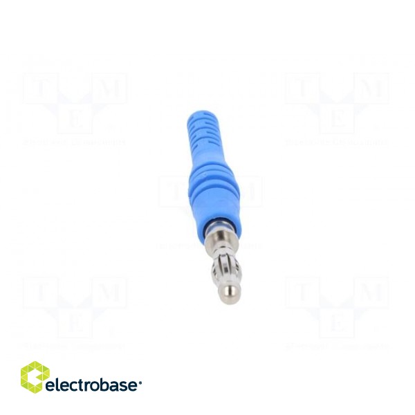 Plug | 4mm banana | 32A | 30VAC | 60VDC | blue | non-insulated | 2.5mm2 image 9