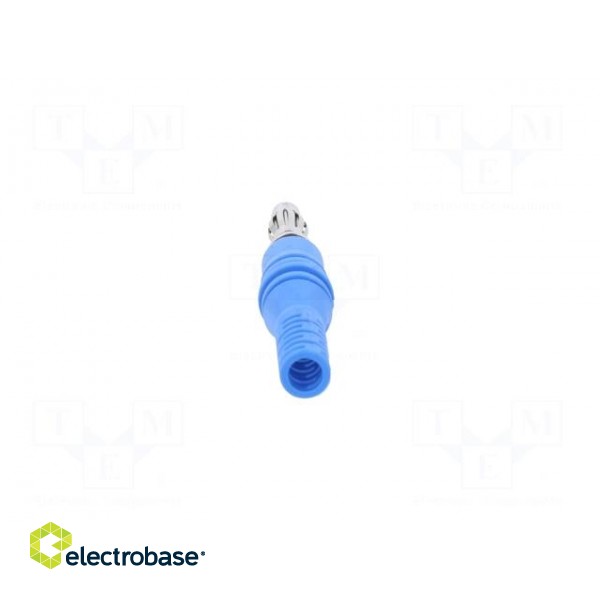 Plug | 4mm banana | 32A | 30VAC | 60VDC | blue | non-insulated | 2.5mm2 image 5