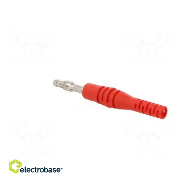 Plug | 4mm banana | 32A | 30VAC | 60VDC | red | non-insulated | 2.5mm2 image 4