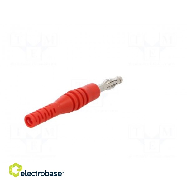 Plug | 4mm banana | 32A | 30VAC | 60VDC | red | non-insulated | 2.5mm2 image 6