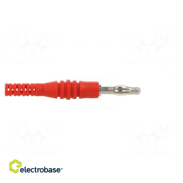 Plug | 4mm banana | 32A | 30VAC | 60VDC | red | non-insulated | 2.5mm2 image 7