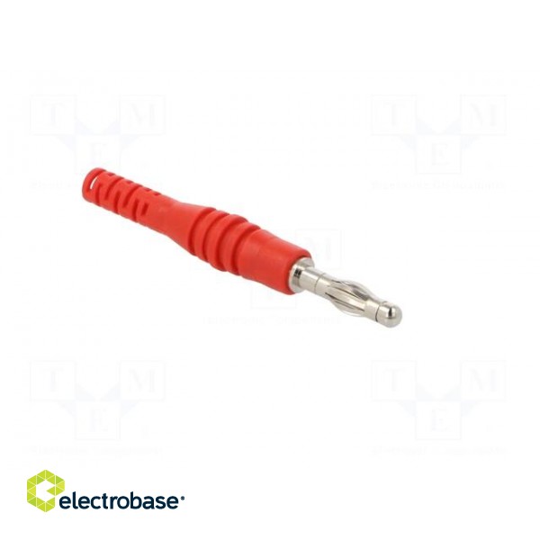 Plug | 4mm banana | 32A | 30VAC | 60VDC | red | non-insulated | 2.5mm2 image 8