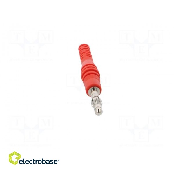 Plug | 4mm banana | 32A | 30VAC | 60VDC | red | non-insulated | 2.5mm2 image 9