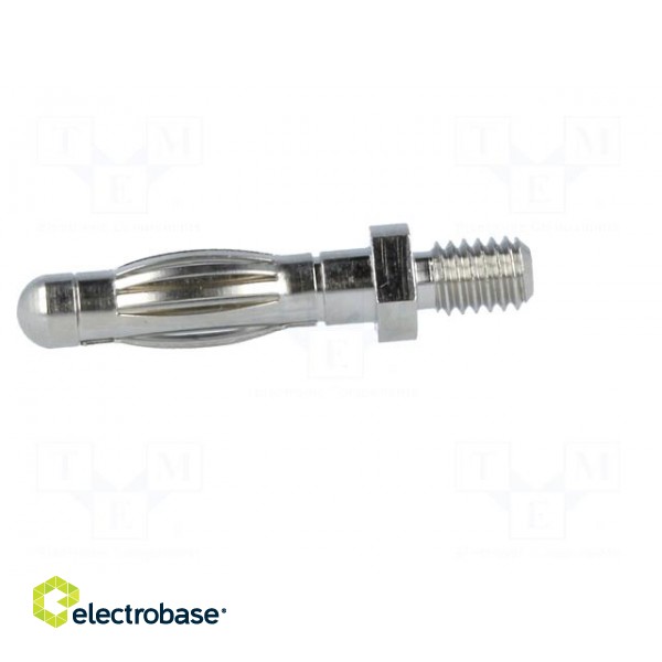 Plug | 4mm banana | 32A | 60VDC | 26mm | Plating: nickel plated фото 3