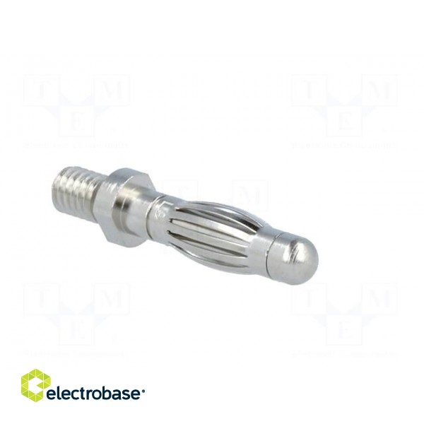 Plug | 4mm banana | 32A | 33VAC | 70VDC | 26mm | nickel plated | screw image 8