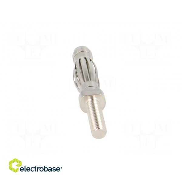 Plug | 4mm banana | 32A | 60VDC | 27.5mm | Plating: nickel plated image 5