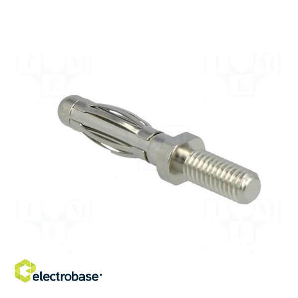 Plug | 4mm banana | 32A | 60VDC | 30mm | Plating: nickel plated image 4