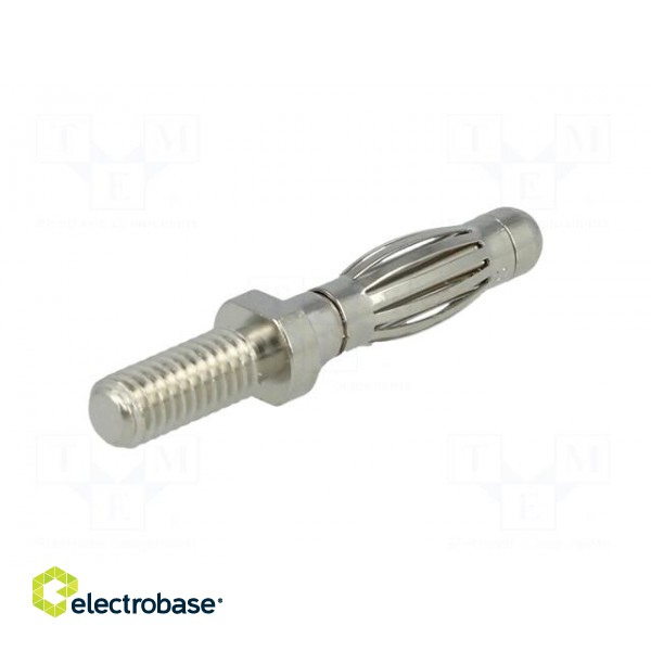 Plug | 4mm banana | 32A | 60VDC | 30mm | Plating: nickel plated image 6