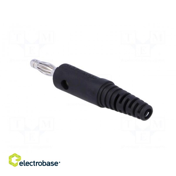 Plug | 4mm banana | 32A | 33VAC | 70VDC | black | Max.wire diam: 4mm image 4