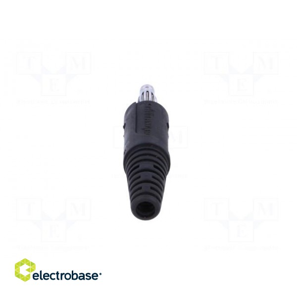 Plug | 4mm banana | 32A | 33VAC | 70VDC | black | Max.wire diam: 4mm image 5