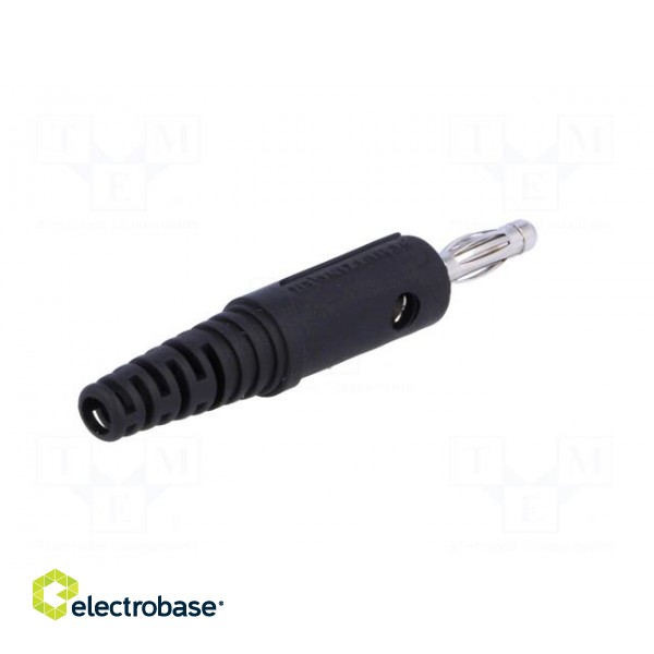 Plug | 4mm banana | 32A | 33VAC | 70VDC | black | Max.wire diam: 4mm image 6