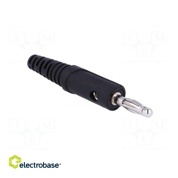 Plug | 4mm banana | 32A | 33VAC | 70VDC | black | Max.wire diam: 4mm image 8