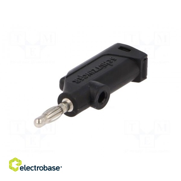 Plug | 4mm banana | 32A | 33VAC | 70VDC | black | Max.wire diam: 4mm | 3mΩ image 2