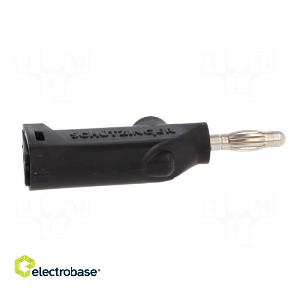 Plug | 4mm banana | 32A | 33VAC | 70VDC | black | Max.wire diam: 4mm | 3mΩ image 7