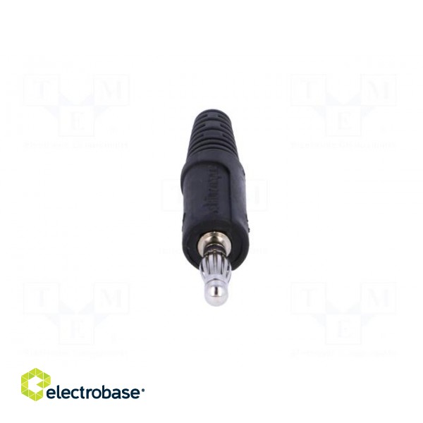 Plug | 4mm banana | 32A | 60VDC | black | Max.wire diam: 2.8mm paveikslėlis 9