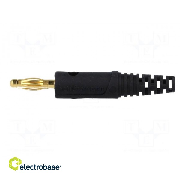 Plug | 4mm banana | 32A | 60VDC | black | Max.wire diam: 2.8mm image 3