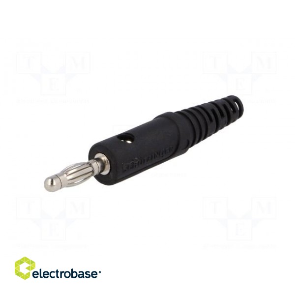 Plug | 4mm banana | 32A | 60VDC | black | Max.wire diam: 2.8mm image 2