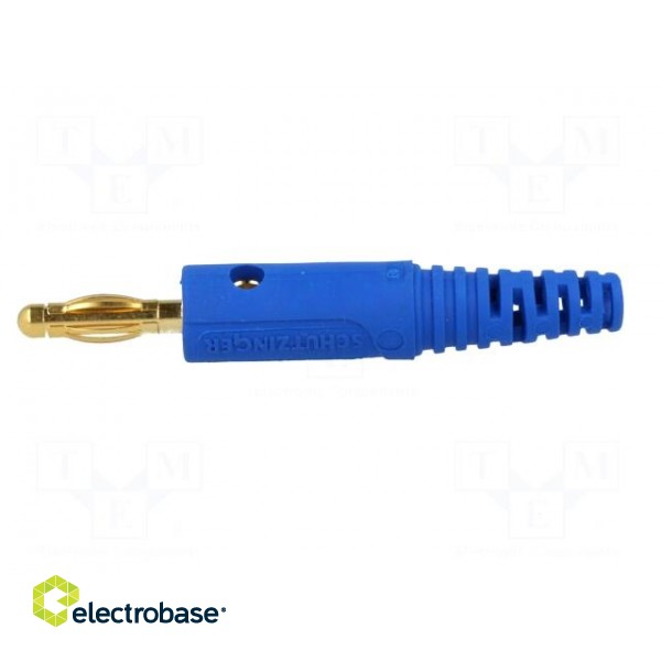 Plug | 4mm banana | 32A | 60VDC | blue | Max.wire diam: 2.8mm image 3