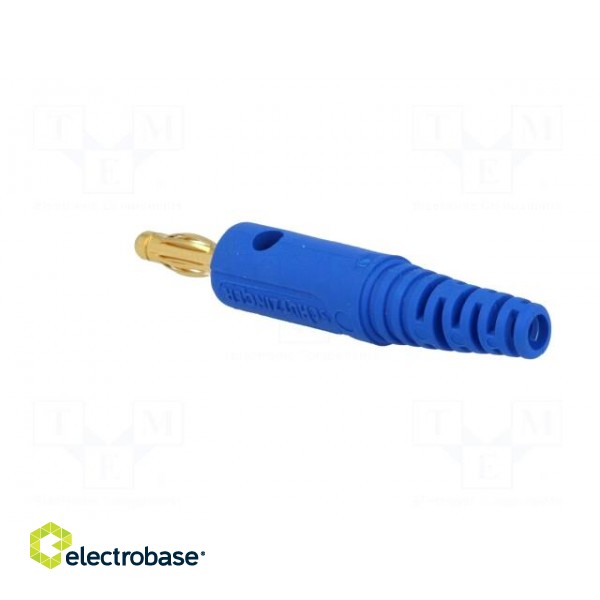 Plug | 4mm banana | 32A | 60VDC | blue | Max.wire diam: 2.8mm image 4