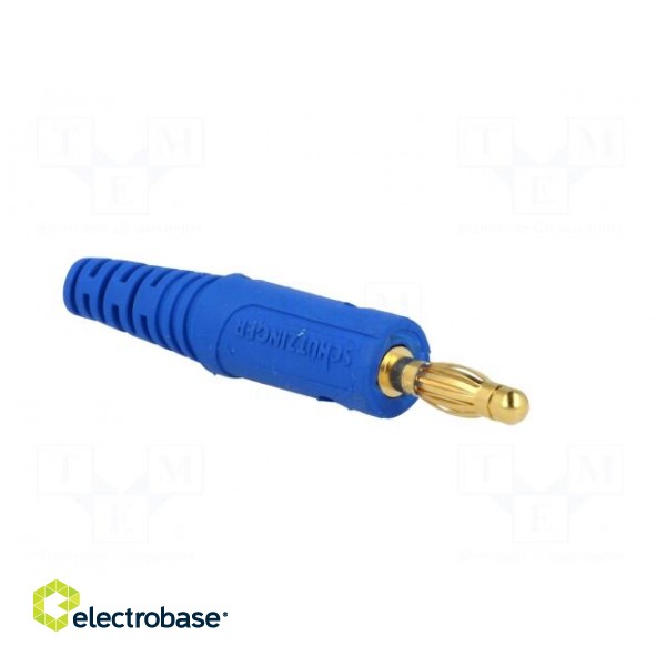 Plug | 4mm banana | 32A | 60VDC | blue | Max.wire diam: 2.8mm image 8