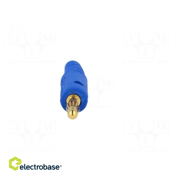 Plug | 4mm banana | 32A | 60VDC | blue | Max.wire diam: 2.8mm image 9