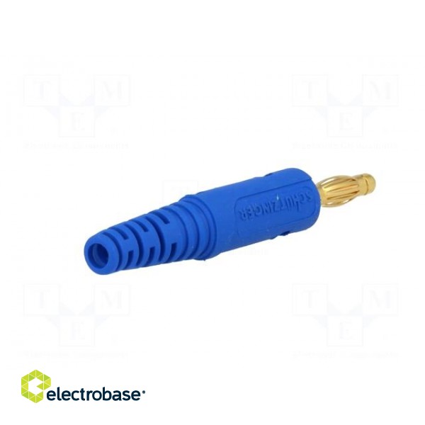 Plug | 4mm banana | 32A | 60VDC | blue | Max.wire diam: 2.8mm image 6