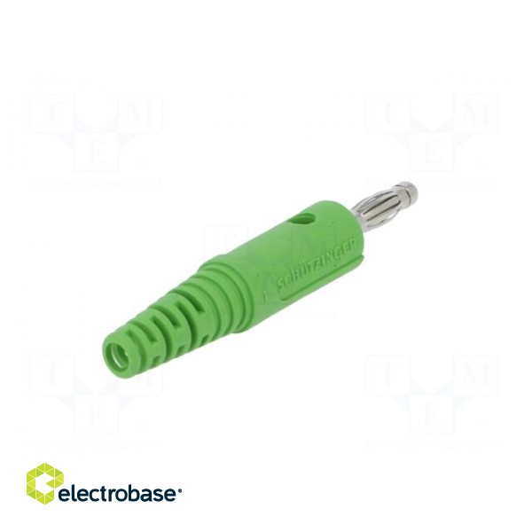 Plug | 4mm banana | 32A | 60VDC | green | Max.wire diam: 2.8mm paveikslėlis 6