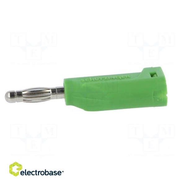 Plug | 4mm banana | 32A | 70VDC | green | Max.wire diam: 4mm | 2.5mm2 фото 3
