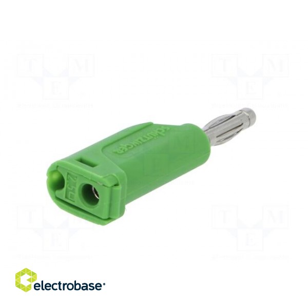 Plug | 4mm banana | 32A | 70VDC | green | Max.wire diam: 4mm | 2.5mm2 фото 6