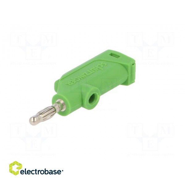 Plug | 4mm banana | 32A | 33VAC | 70VDC | green | Max.wire diam: 4mm | 3mΩ image 2