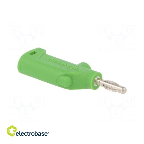 Plug | 4mm banana | 32A | 33VAC | 70VDC | green | Max.wire diam: 4mm | 3mΩ image 8