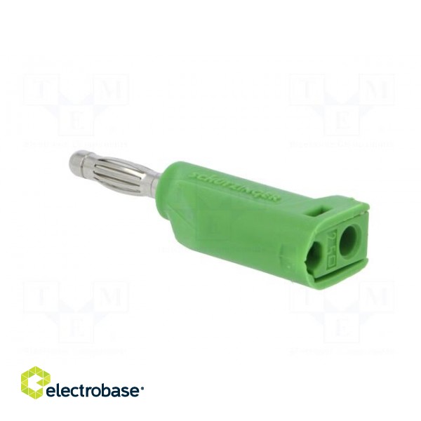 Plug | 4mm banana | 32A | 70VDC | green | Max.wire diam: 4mm | 2.5mm2 фото 4