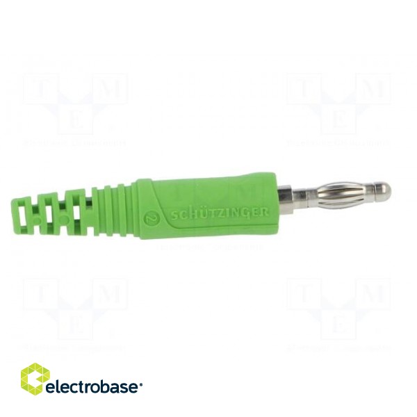 Connector: 4mm banana | plug | 32A | 33VAC | 70VDC | green | 2.5mm2 image 7