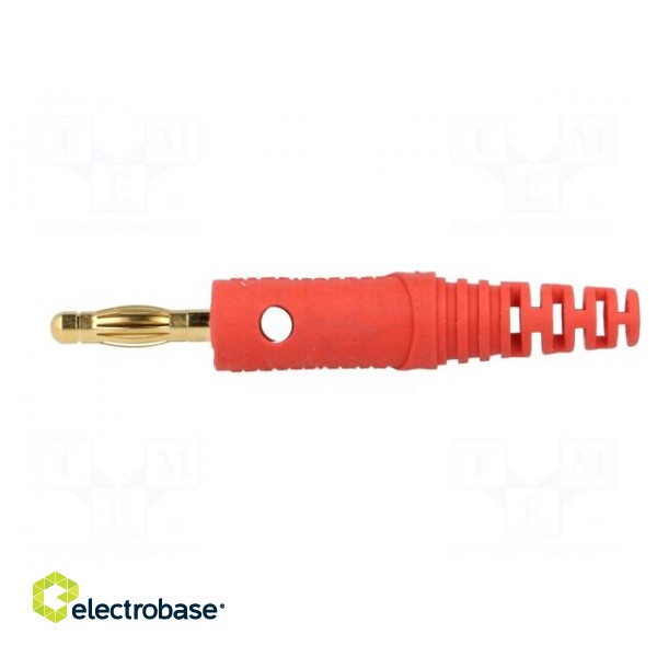 Plug | 4mm banana | 32A | 60VDC | red | Max.wire diam: 2.8mm фото 3