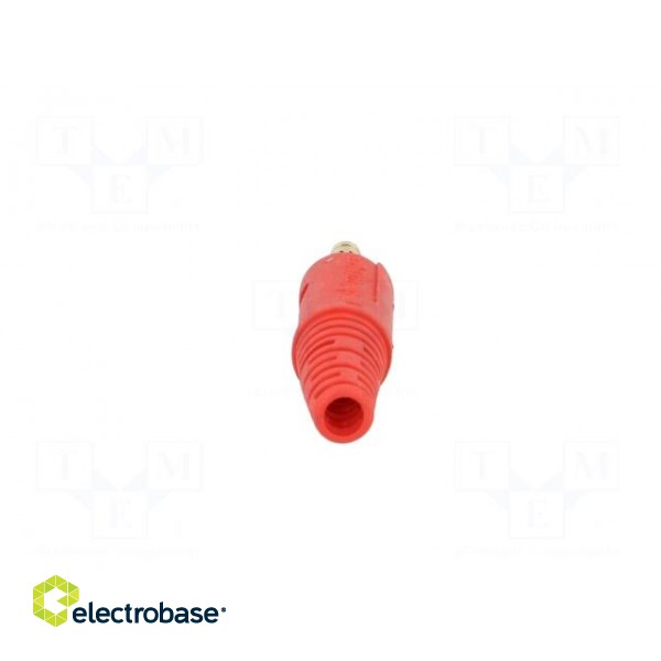 Plug | 4mm banana | 32A | 33VAC | 70VDC | red | Max.wire diam: 4mm | 2.5mm2 image 5