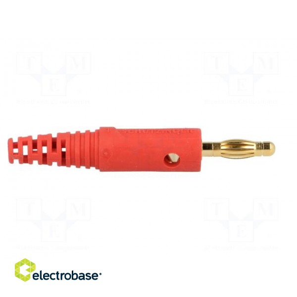 Plug | 4mm banana | 32A | 60VDC | red | Max.wire diam: 2.8mm фото 7