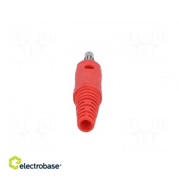 Plug | 4mm banana | 32A | 33VAC | 70VDC | red | Max.wire diam: 4mm | 2.5mm2 image 5