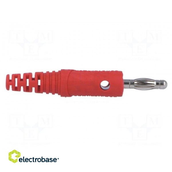 Plug | 4mm banana | 32A | 33VAC | 70VDC | red | Max.wire diam: 4mm | 2.5mm2 image 7