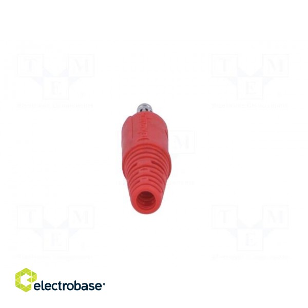 Plug | 4mm banana | 32A | 33VAC | 70VDC | red | Max.wire diam: 4mm | 2.5mm2 image 5