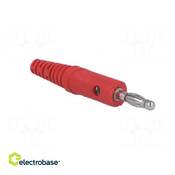 Plug | 4mm banana | 32A | 33VAC | 70VDC | red | Max.wire diam: 4mm | 2.5mm2 image 8