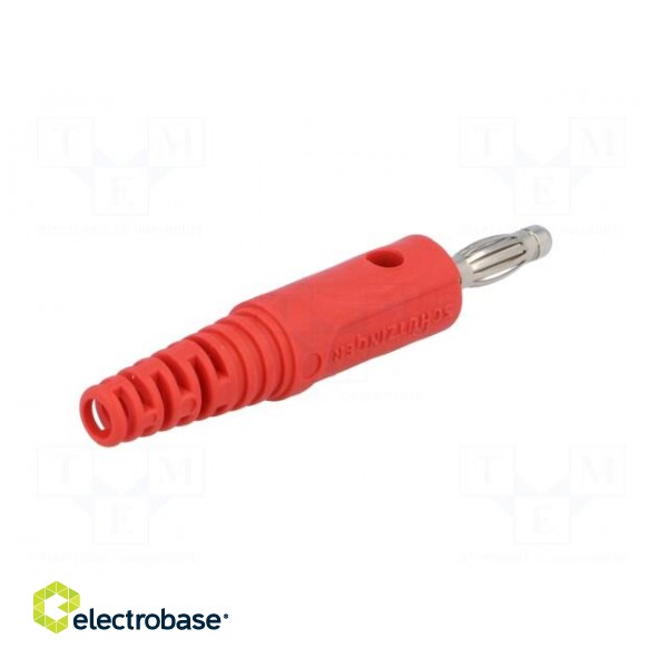 Plug | 4mm banana | 32A | 33VAC | 70VDC | red | Max.wire diam: 4mm | 2.5mm2 image 6