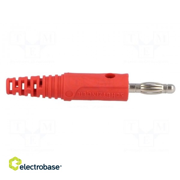 Plug | 4mm banana | 32A | 33VAC | 70VDC | red | Max.wire diam: 4mm | 2.5mm2 image 7