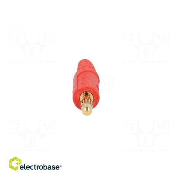 Plug | 4mm banana | 32A | 33VAC | 70VDC | red | Max.wire diam: 4mm | 2.5mm2 image 9