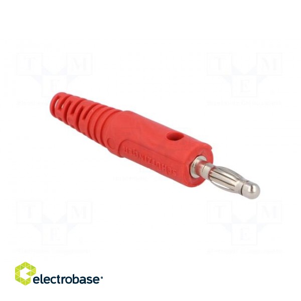 Plug | 4mm banana | 32A | 33VAC | 70VDC | red | Max.wire diam: 4mm | 2.5mm2 image 8