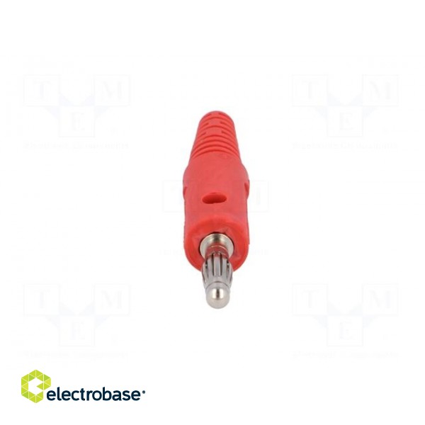 Plug | 4mm banana | 32A | 33VAC | 70VDC | red | Max.wire diam: 4mm | 2.5mm2 image 9